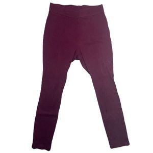 Time and Tru size large purple knitted leggings tights